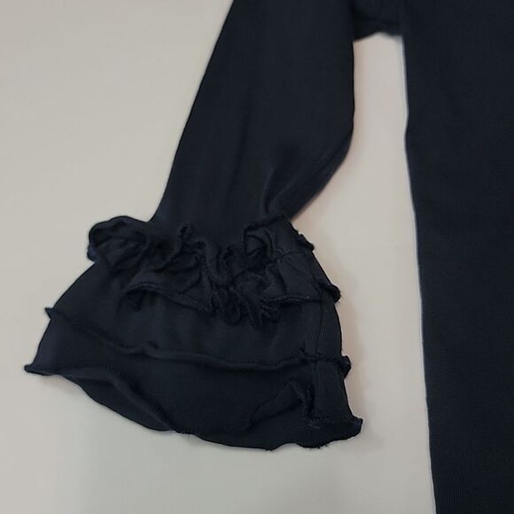 A.T.U.N. Ruffle Long Sleeve Navy Top size 2-3Y - Picture 2 of 5